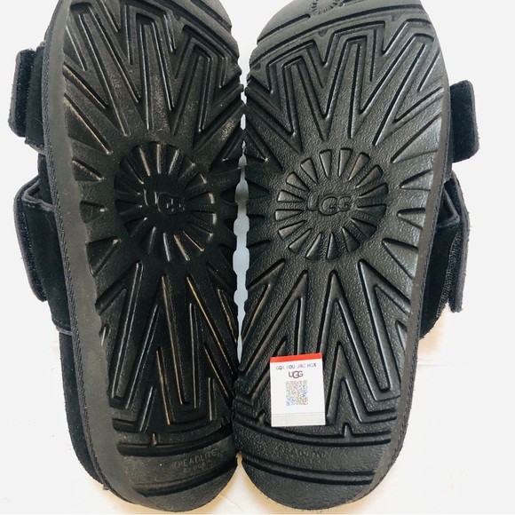 NEW! UGG Greer Platform Slide Sandals Slip-On Black Suede Never Worn! US Sz 8.5 - Picture 5 of 8